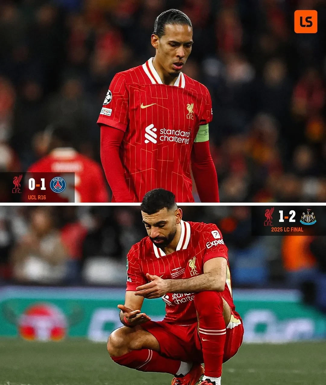 包含利物浦遭遇重大挫折，四强前景不明的词条